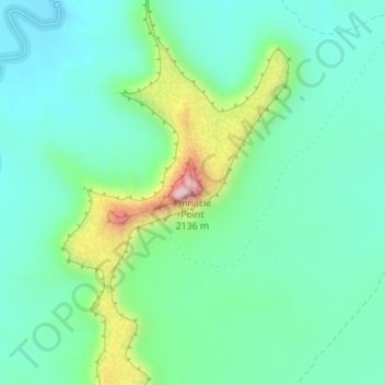 Pinnacle Point topographic map, elevation, terrain