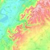 Stroud topographic map, elevation, terrain