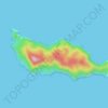 Taranga / Hen Island topographic map, elevation, terrain