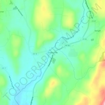 Stanfordville topographic map, elevation, terrain