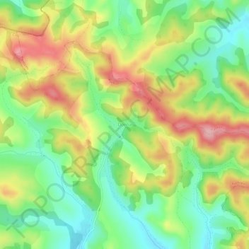 Dorna topographic map, elevation, terrain