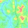 East Franklin topographic map, elevation, terrain