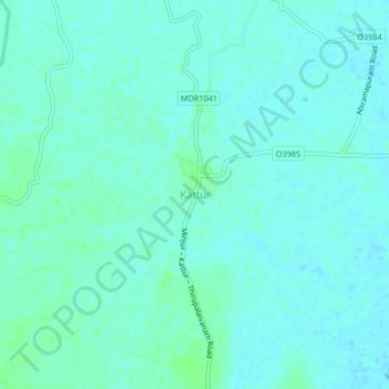 Kattur topographic map, elevation, terrain