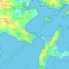 Port Blanc topographic map, elevation, terrain