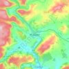 Rhayader topographic map, elevation, terrain