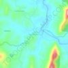Balehonnuru topographic map, elevation, terrain
