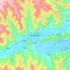 Qüxü topographic map, elevation, terrain