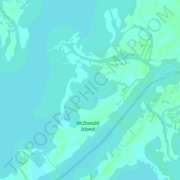 Long Point Bay topographic map, elevation, terrain