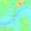 Garoua topographic map, elevation, terrain