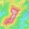 Aiako Harria topographic map, elevation, terrain