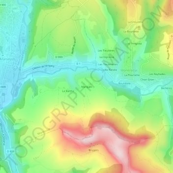 Marquès topographic map, elevation, terrain