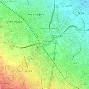 Borgo Siepe topographic map, elevation, terrain