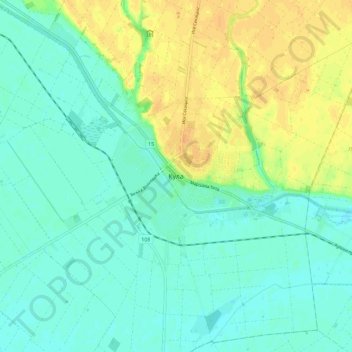Kula topographic map, elevation, terrain