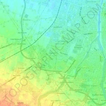 Marinelli topographic map, elevation, terrain