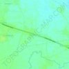 Kebondanas topographic map, elevation, terrain