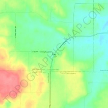 Dopp topographic map, elevation, terrain