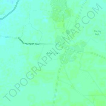 Adampan topographic map, elevation, terrain