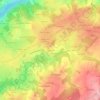 Las Ganas topographic map, elevation, terrain