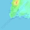 Cala en Bosc topographic map, elevation, terrain