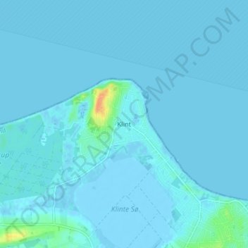 Klint topographic map, elevation, terrain