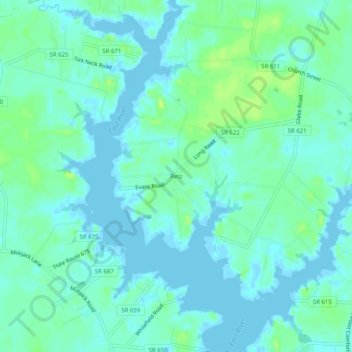 Retz topographic map, elevation, terrain