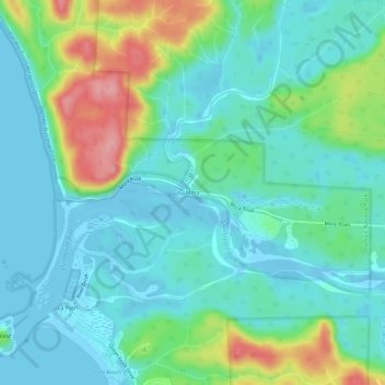 Mora topographic map, elevation, terrain