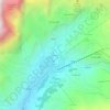 Cretaz topographic map, elevation, terrain