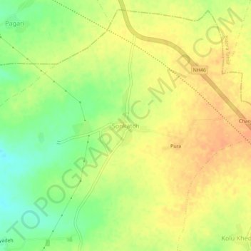 Sonkatch topographic map, elevation, terrain