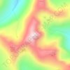 Sgurr nan Conbhairean topographic map, elevation, terrain