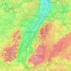 Ortenau topographic map, elevation, terrain