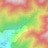 Karangan topographic map, elevation, terrain