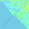 Kannur topographic map, elevation, terrain