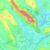 Gannoruwa topographic map, elevation, terrain