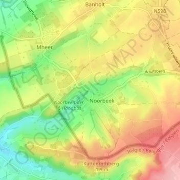 Wesch topographic map, elevation, terrain