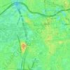 Battle of Berlin topographic map, elevation, terrain