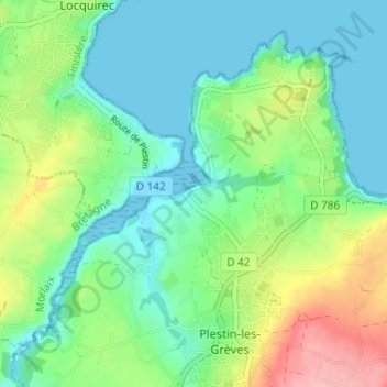 Toul An Hery topographic map, elevation, terrain
