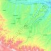 湟中区 topographic map, elevation, terrain