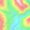 Llaclla topographic map, elevation, terrain