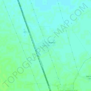 Manila topographic map, elevation, terrain