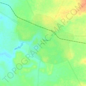 At Tayyibah topographic map, elevation, terrain