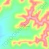 Chalk Mountain topographic map, elevation, terrain
