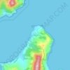 Dennes Point topographic map, elevation, terrain