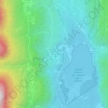 San Giuseppe al Lago topographic map, elevation, terrain