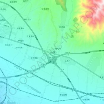 Tumu topographic map, elevation, terrain