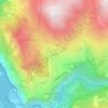 Les Cours topographic map, elevation, terrain