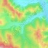 Deia topographic map, elevation, terrain