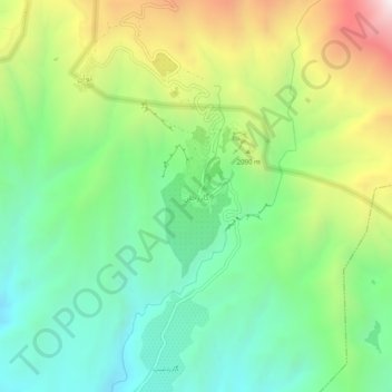 Gazor khan topographic map, elevation, terrain