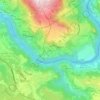 Grésin topographic map, elevation, terrain