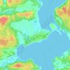 Dalby topographic map, elevation, terrain