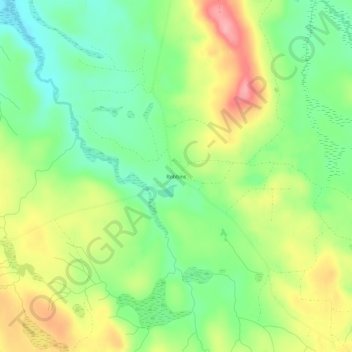 Robbins topographic map, elevation, terrain